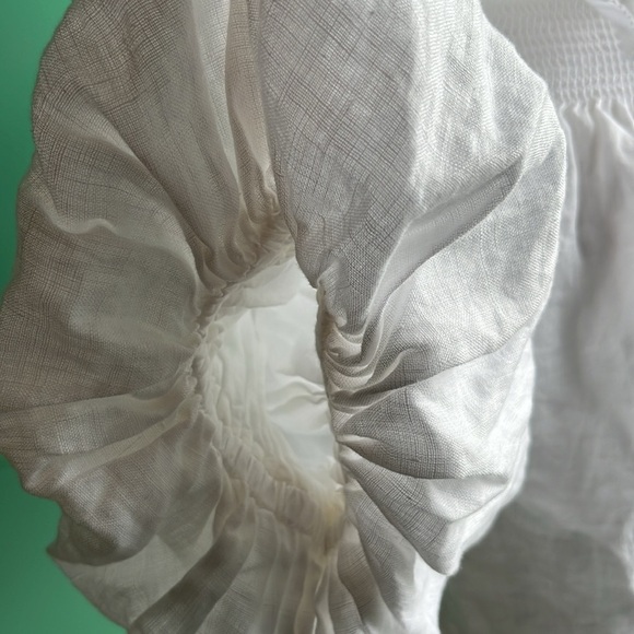 Off shoulder balloon sleeve crop - Picture 2 of 5